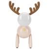 LED Night Light Cartoon Deer Shaped Table Lamp 1200mAh USB Charging Bedroom Decoration(White )