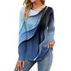 Women's Fashion Color Block Patchwork Dresses Fall Casual Tops Long Sleeve Shirt Loose Pullover