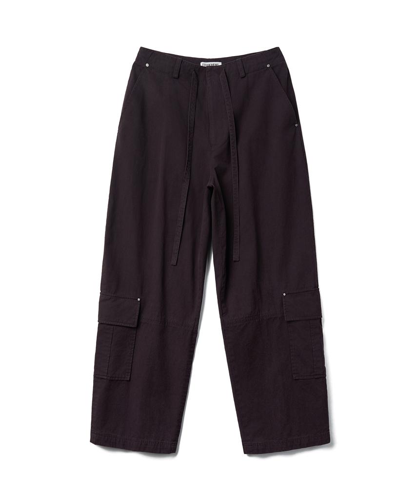 TTUDEMENT Washed Utility Pants_Purple