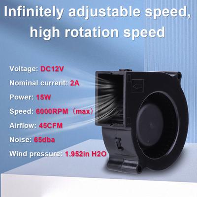 Φυσητήρας Αέρα 6000RPM με Ρυθμιστή Μεταβλητής Ταχύτητας DC 12V Ανεμιστήρας BBQ Φυσητήρας Αέρα Ανεμιστήρας Φυσητήρας BBQ Ανεμιστήρας Ψησίματος BBQ