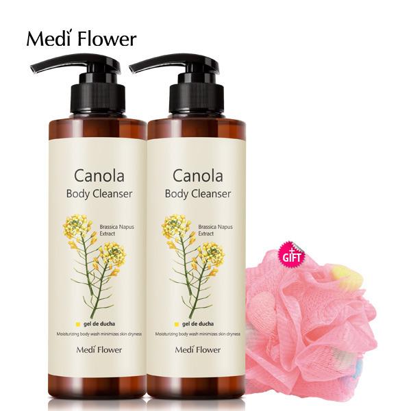 MEDI FLOWER Bonita Garden Body Cleanser Canola 500mlx2+Shower Ball