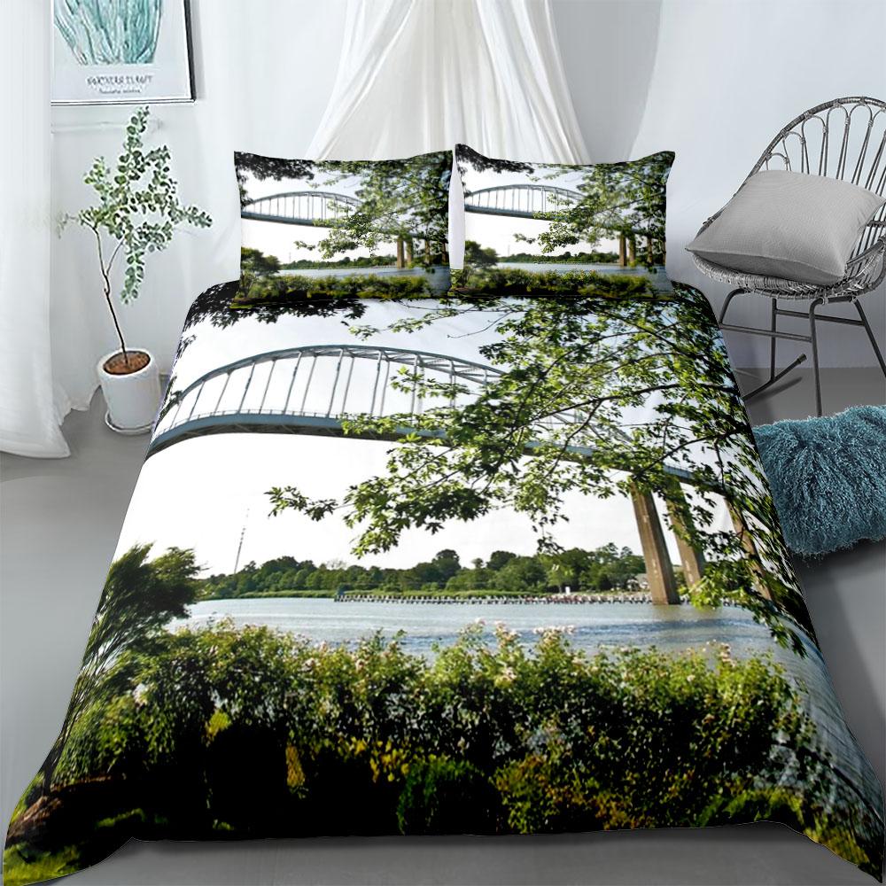 Willis Tower Landmark Duvet Cover Set UK Single Double Queen US Twin Full King Size pkm Bed Linen Set