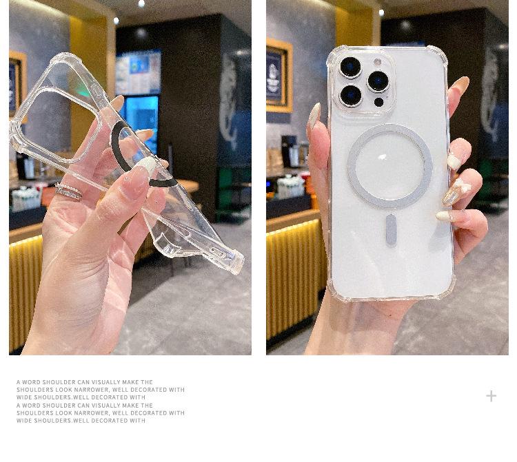 Non-Yellowing Magnetic Rotating Stand for iPhone 17 Air/16 Pro Max/15/14 Case