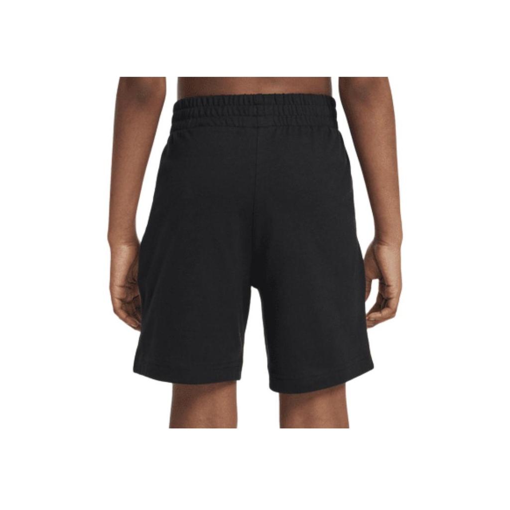 Nike Sportswear Club Comfortable Printed Embroidered Elastic Knit Sweatpants Kids Bottoms Black White FZ5512010