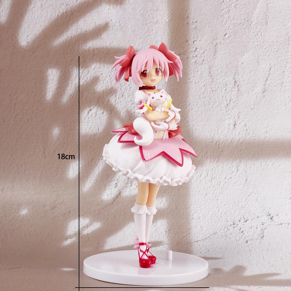Anime Puella Magi Madoka Magica Aniem Figure Kaname Cute Models Figurines Ornaments Exquisite Toy Collection Otaku Gifts