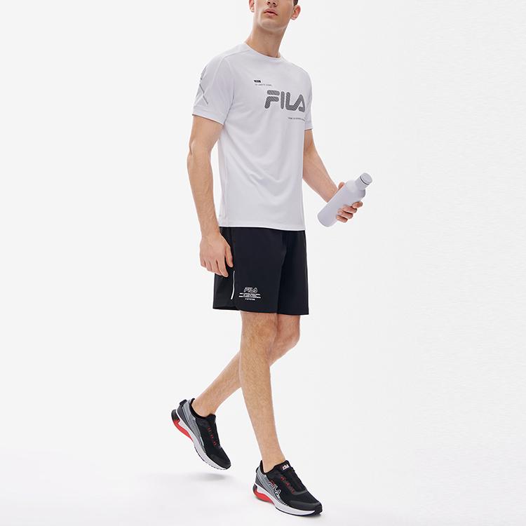 FILA Athletics Solid Logo Running Fitness Shorts Men shorts Deep-Black A11M232802F-BK