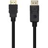 Câble Convertisseur DISPLAYPORT Vers HDMI - AISENS - A125-0461 - 5,0 M - 4K - Plaqué or 24 Carats