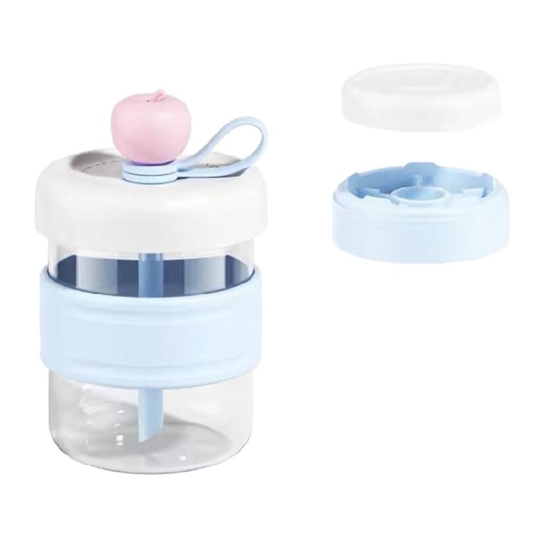 Practical Plastic Cold Brew Maker With Presses Ice Function Office Cold Brew Coffee Cup for Home and Travel