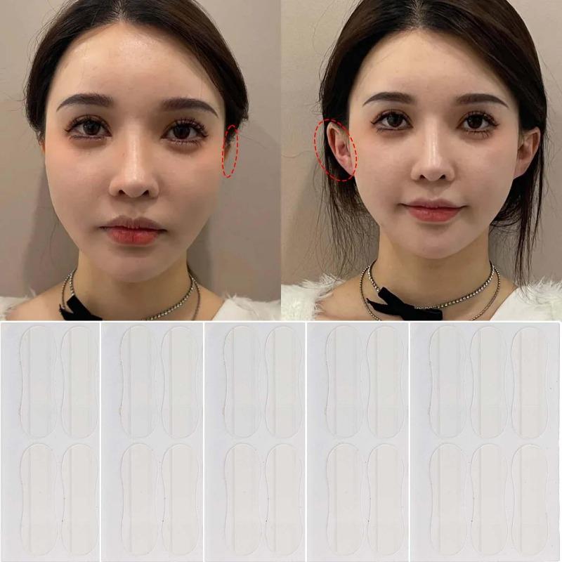 12/120 Stück Klare Unsichtbare Elf Ohr Korrektor Aufkleber Selbstklebend Kosmetische Ohrpflege Transparente Make-Up Aufkleber für Damen Mädchen