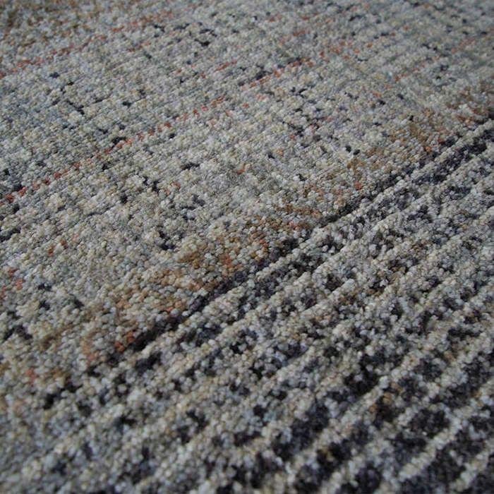 Tapis - THEDECOFACTORY - RECYCLE LINES - 120x170 cm - Beige et Noir - Motif Rayures