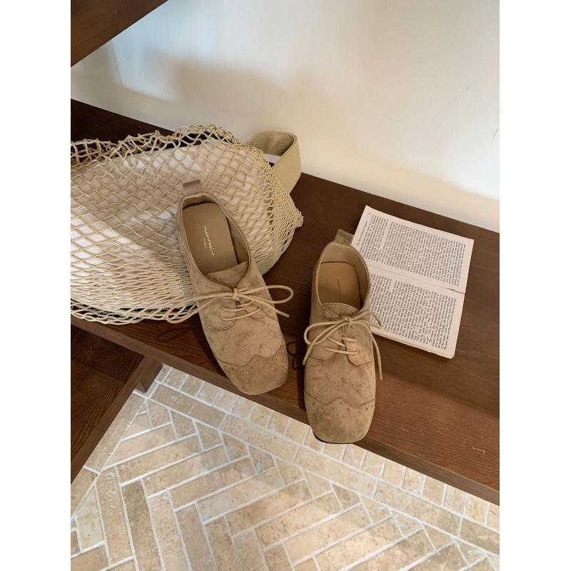 

2025 новые лоферы на плоской подошве с квадратным носком, из замши, с внутренней высотой, на одном педале, повседневные, в стиле ретро 39 хаки