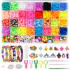 Elastische bunte Gummi-Webrahmenbänder zum Weben DIY Bastelwerkzeug Partygeschenk Armband Schmuck Weberei Herstellungszubehör Verbrauchsmaterialien