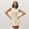 Women's Summer New Solid Color Sleeveless Patchwork Dress