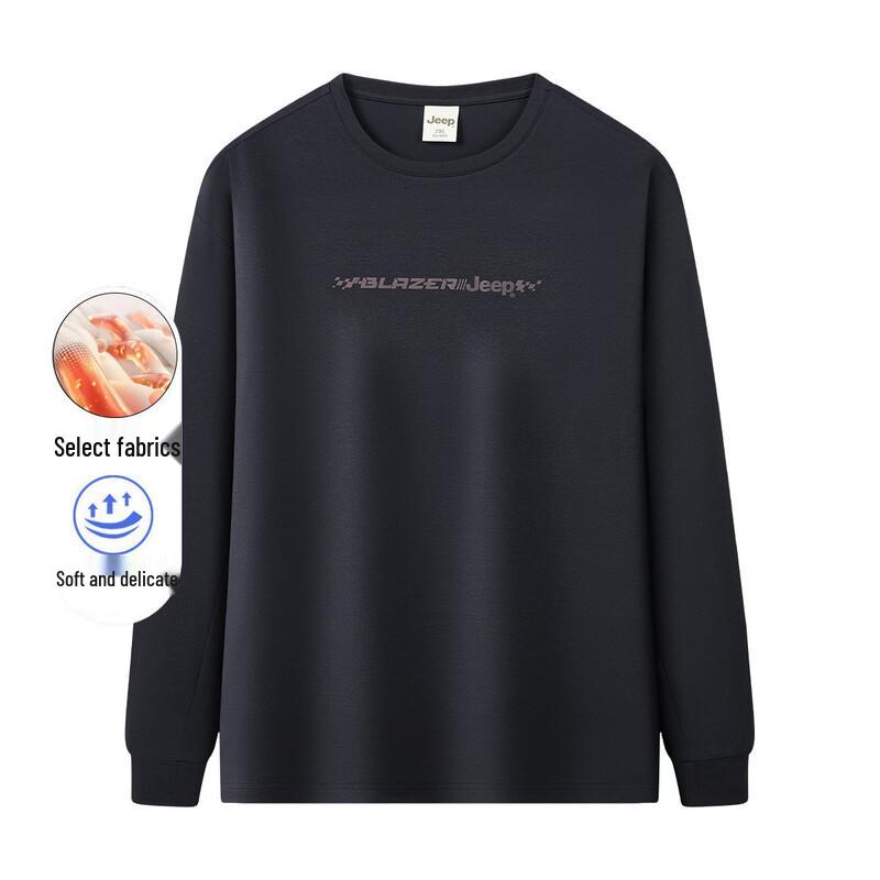 JEEP Men s Loose Fit Round Neck Long Sleeve T-Shirt XL