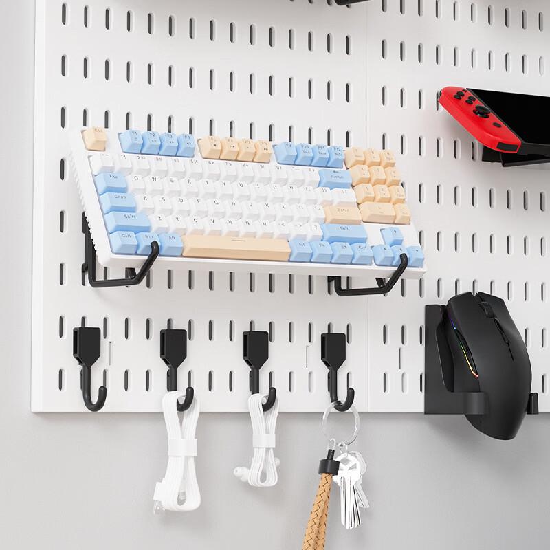 miflame No-Drill Pegboard J-Type Hooks