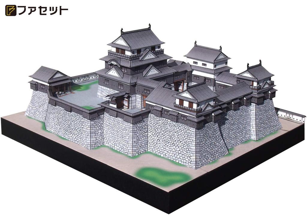 Paper Craft Famous Japanese Castle Series Existing Castle Tower Matsuyama Castle [Facet] 1/300
