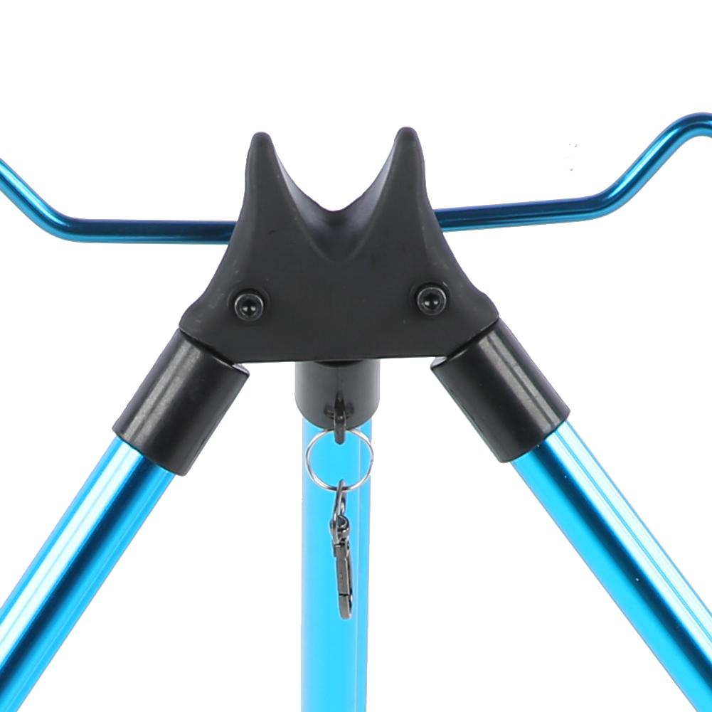 Aluminium Alloy Dazzling Portable Sea Pole Bracket Tripod Telescopic Fishing Rod Stand Rest Tackle Accessory