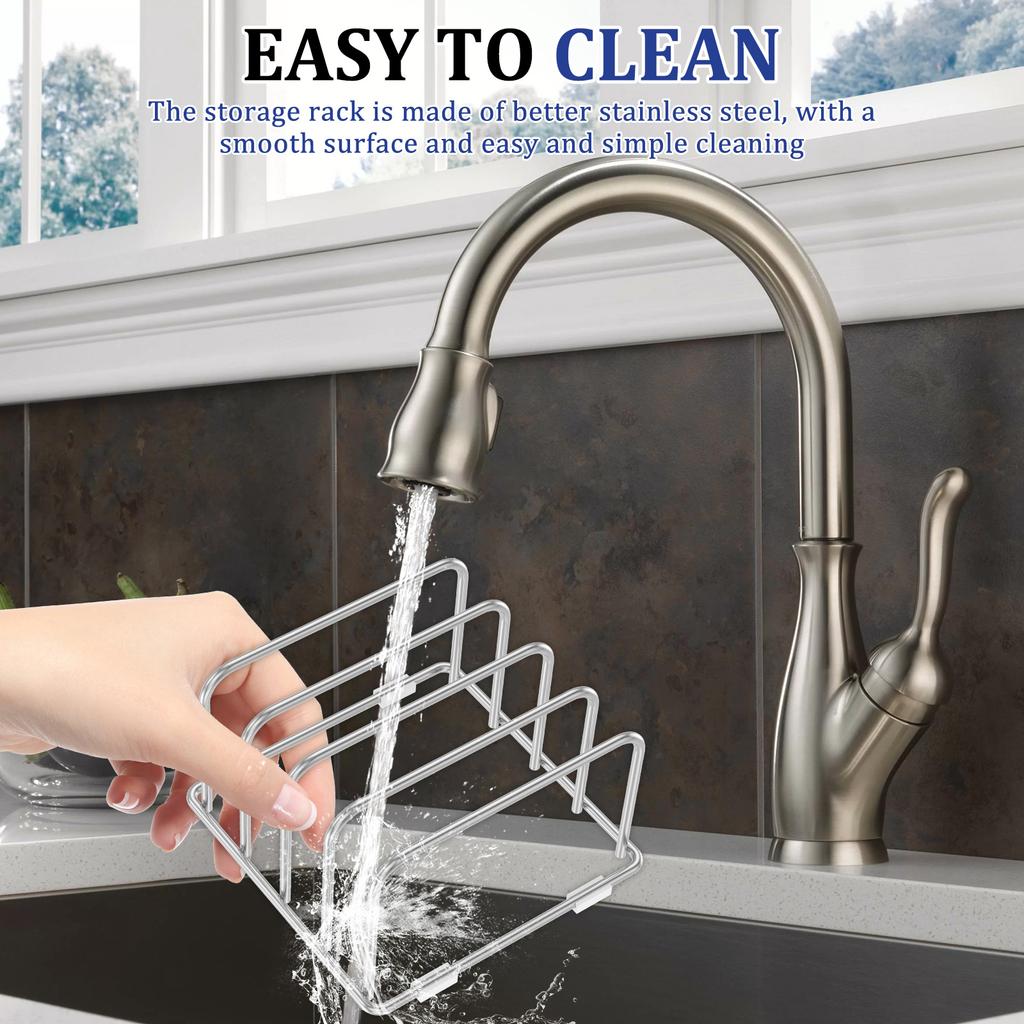 2Pcs Chopping Board Rack Stand Stainless Steel Cutting Board Holder 4 Compartments Metal Cookie Sheets Organizer Kitchen Shelf