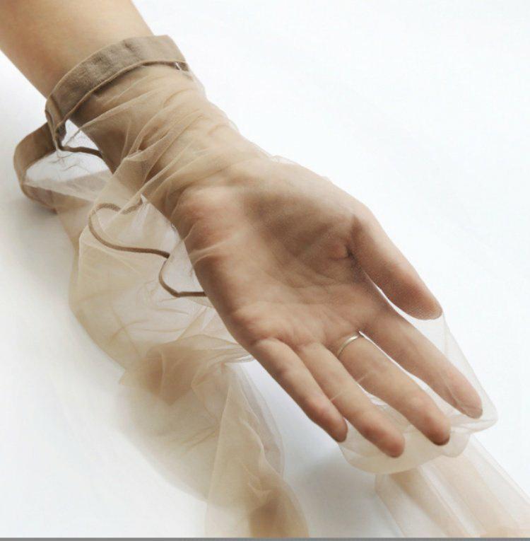 Ultra-Thin Seamless Transparent Gray-Black Pantyhose with Anti-Hook Technology