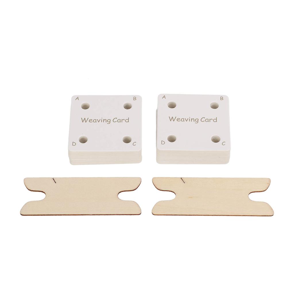 Tablet Weaving Card Smoothness Convenient Flexible Safe Sturdy Durable Paper Loom Card for Craft