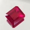 46,45 Karat Erhitzter ZERTIFIZIERTER Roter Rubin Atemberaubender Smaragdschliff Loser Edelstein