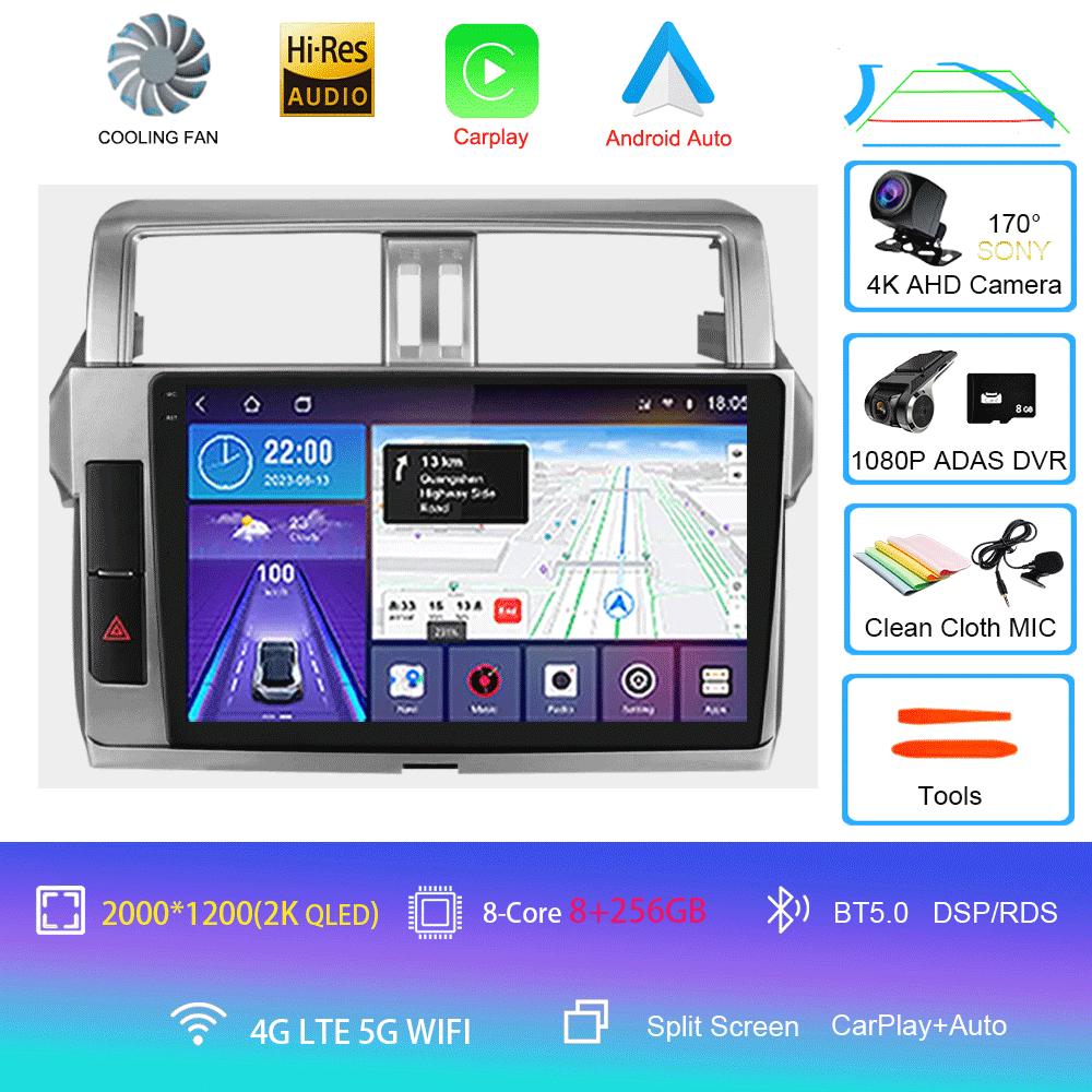 Android 14 Car multimedia Video player radio Stereo For Toyota Land Cruiser Prado 150 2013 2014 2015-2017 7862 2din GPS Carplay