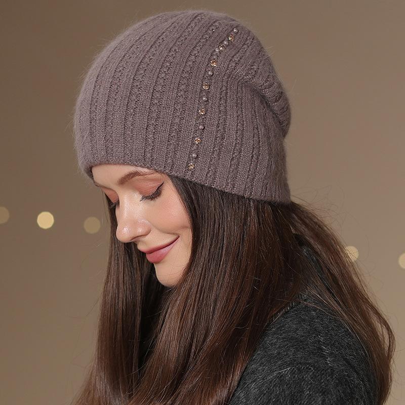 Neue Frauen Winter Hut Mode Schmücken Beanie Hut Warme Winter Kappe Für Weibliche Casual Streetwear Gestrickte Hut