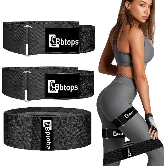 Resistance Bands for Working Out, Fabric Blood Flow Restriction Bands, BFR Booty Bands,Occlusion Bands for Women Glutes & Hip Building, Exercise