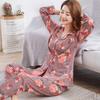 100% Pure Cotton Pajamas Men's Long-sleeved Spring and Autumn Korean Version Plaid Casual Large-size Winter Men's Loungewear Suit