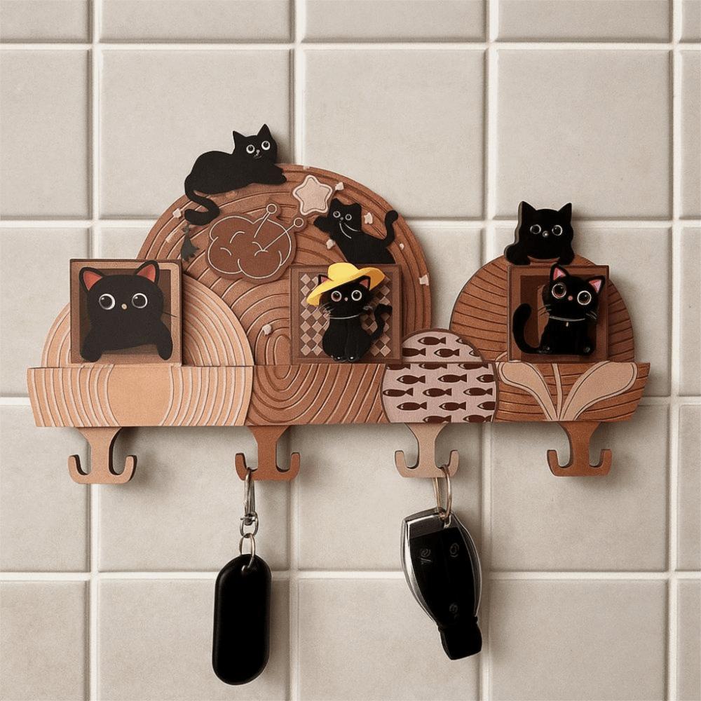 No Punching Required Wall Mounted Key Holder Originality Entrance Storage Rack  Entrance