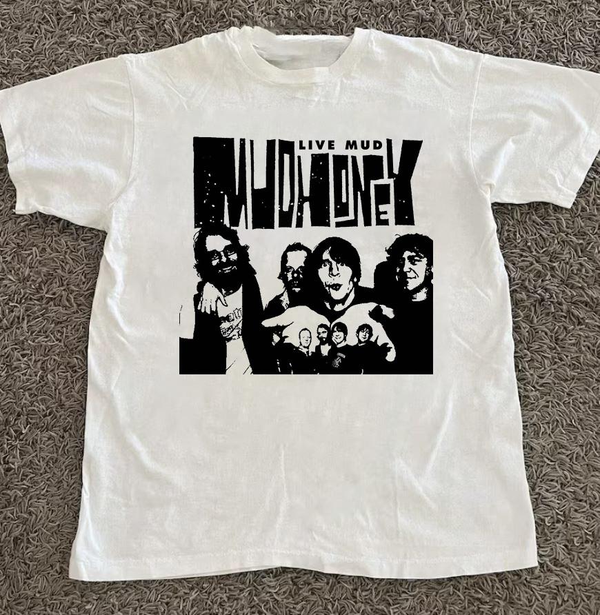 

Mudhoney Band Live Mud Short Sleeve Cotton T-Shirt Unisex All Size SB104 Unisex T-Shirt XL