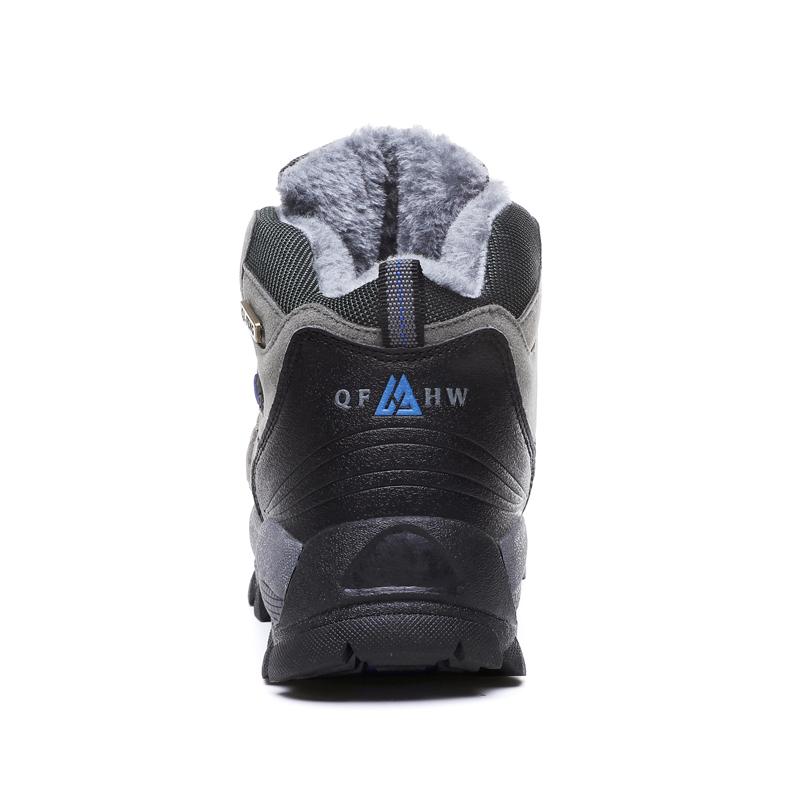 Зимние походные ботинки мужские ботинки сохраняют тепло для снега женские треккинговые — фото 6