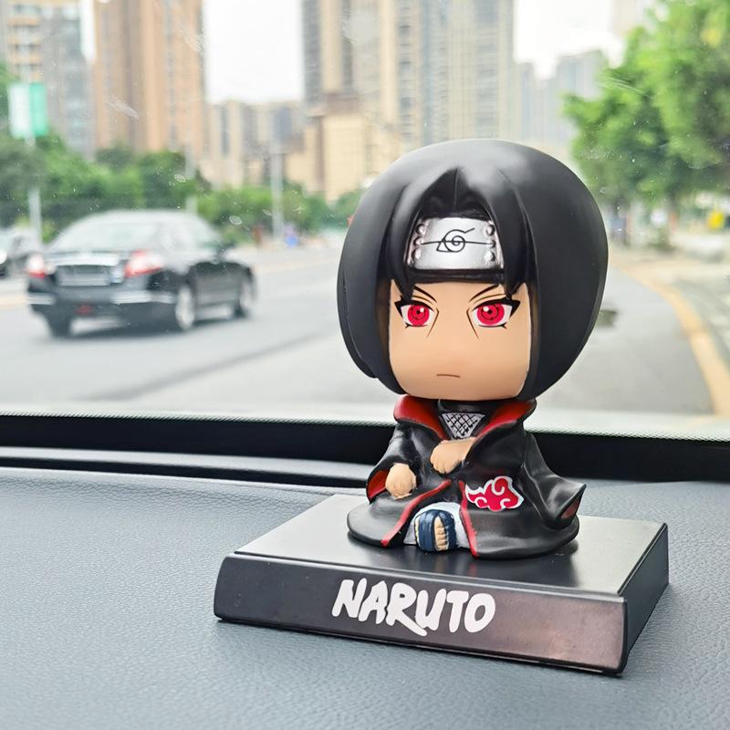 Anime Naruto Figure Uzumaki Naruto Kakashi Sasuke Itachi Car Ornaments Shake Head Cute Action Figure Figures Model Toys Gift