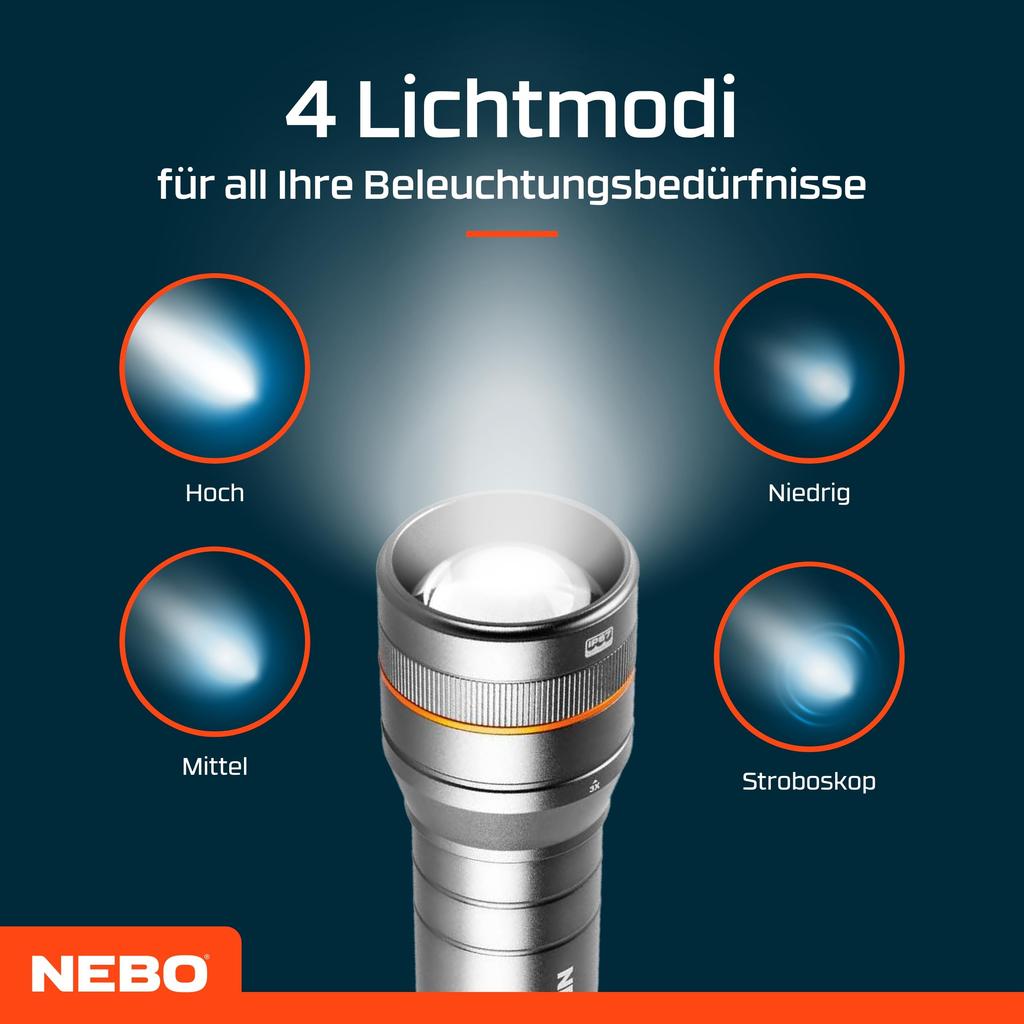 Rechargeable LED light "NEWTON 1000" NEB-FLT-0016-G