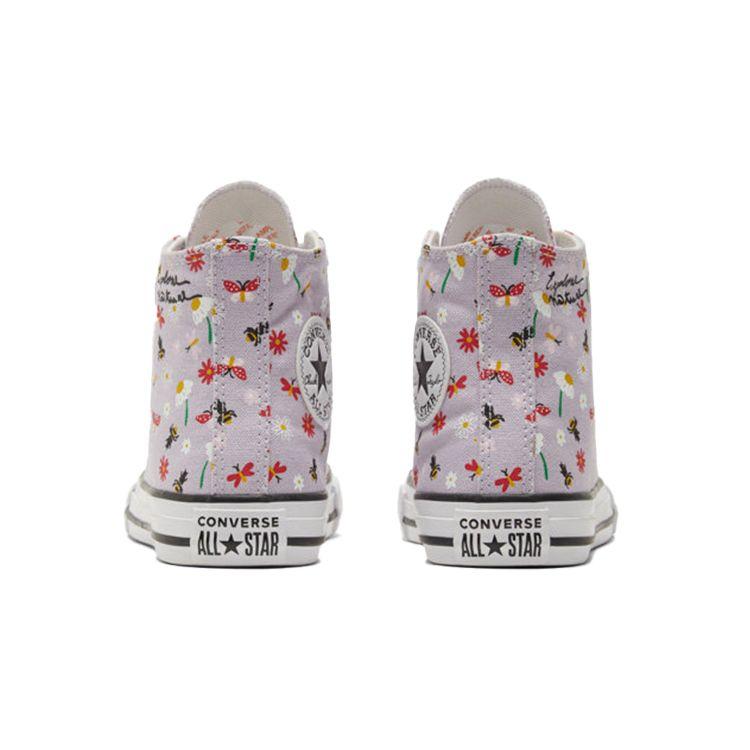 Converse Chuck Taylor All Star High Top Kids Canvas Shoes Kids Sneakers Purple 671102C