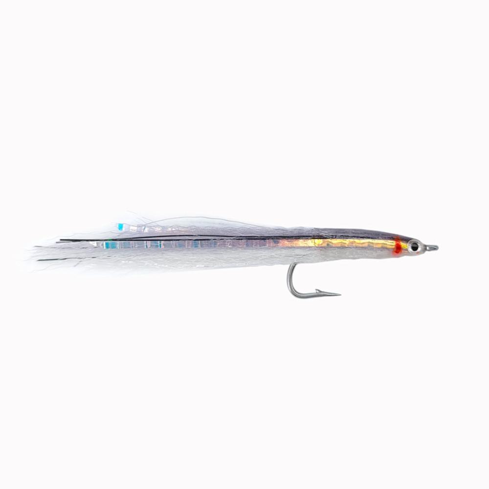 Stainless Hooks Fly Fishing Sand Eel 3D Realistic Realistic Fish Eye Surf Candy Fly Lure Surf Candy Design Sand Eel Pattern