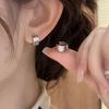 Minimalist Crystal-Studded Pentagram Earrings Luxury-inspired Niche-appeal Sophisticated Vintage-inspired Brushed-finish Wide-bar Ear Cuffs