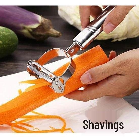 Stainless Steel Double-Headed Smiley Face Peeler & Grater