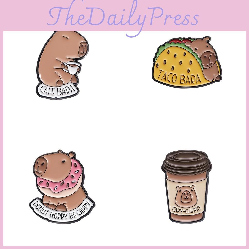 Animal Versatile Capybara Pins Set Perfect For Collectors Looking For Unique Pieces Decorative
