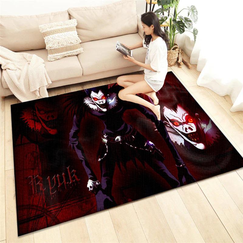 Death Note HD Printed Carpet Living Room Home Decor Sofa Table Rug Anti Slip Chair Cushion Lounge Mat Picnic Camping  Ar
