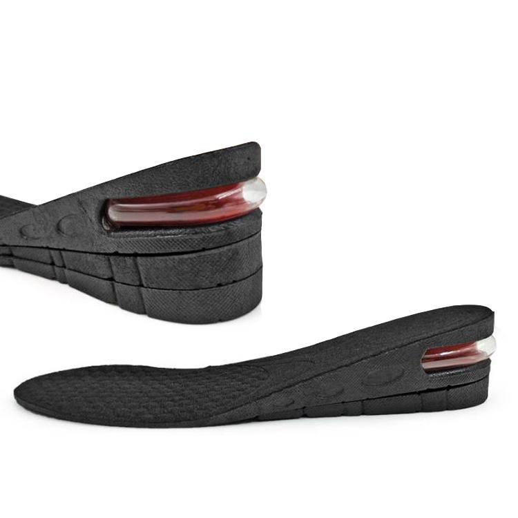 Unisex Breathable Height Boost Insoles with Shock Absorption & Deodorant, Invisible Air Cushion Pad for Sports
