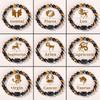 12 Tierkreiszeichen Naturstein Armband Zwillinge Steinbock Krebs Jungfrau Löwe Armband Damen Herren Freundschaftsschmuck Armbänder