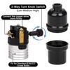 Venforze 3-Way Lamp Socket Replacement,E26 Base UL Listed, Turn Knob for Low-Medium-High Light Settings, Lamp Parts for Table Lamp Repair(2 Packs