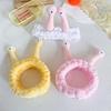 Korean Cute Snail Plush Headband - Creative Cartoon Hair Tie for Face Washing