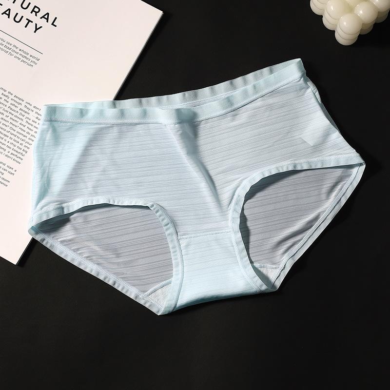 Women's Spring and Summer Ultra Thin Breathable Comfortable Ice Silk Invisible Briefs