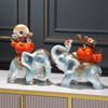 Wishful Elephant Ornaments: Bring Wealth & Fortune To Your Home Décor, Perfect for Entrance, TV Cabinet, Living Room, or Housewarming Gift