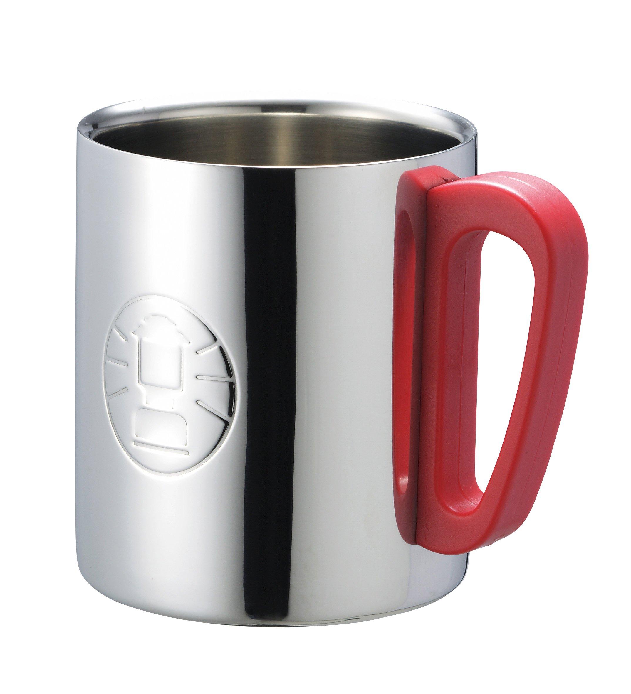

Coleman Mug Double Stainless Steel Mug 300cc Stainless Steel 2 Layer Construction Camping красный