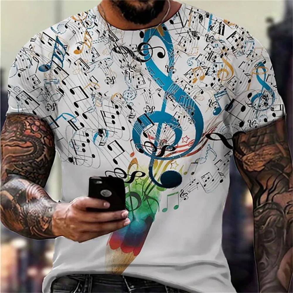 Instruments Guitar 3D Printed T-Shirt Men Fashion Short Sleeve T-Shirts Kids Hip Hop Tees Oversized T-Shirt Summer Casual Tops