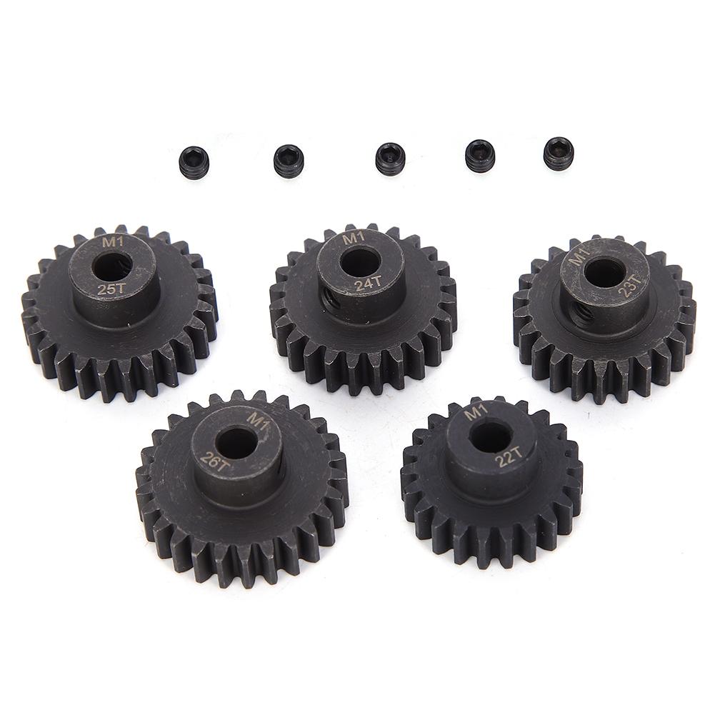 Chrome Steel Motor Gear Kit cent5mm Inner Hole(M1 22t 23t 24t 25t 26T) RC Accessory