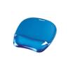 Fellowes Crystal Mat with Gel Wrist Rest - Stain Resistant - 20x23cm - Blue-9114120